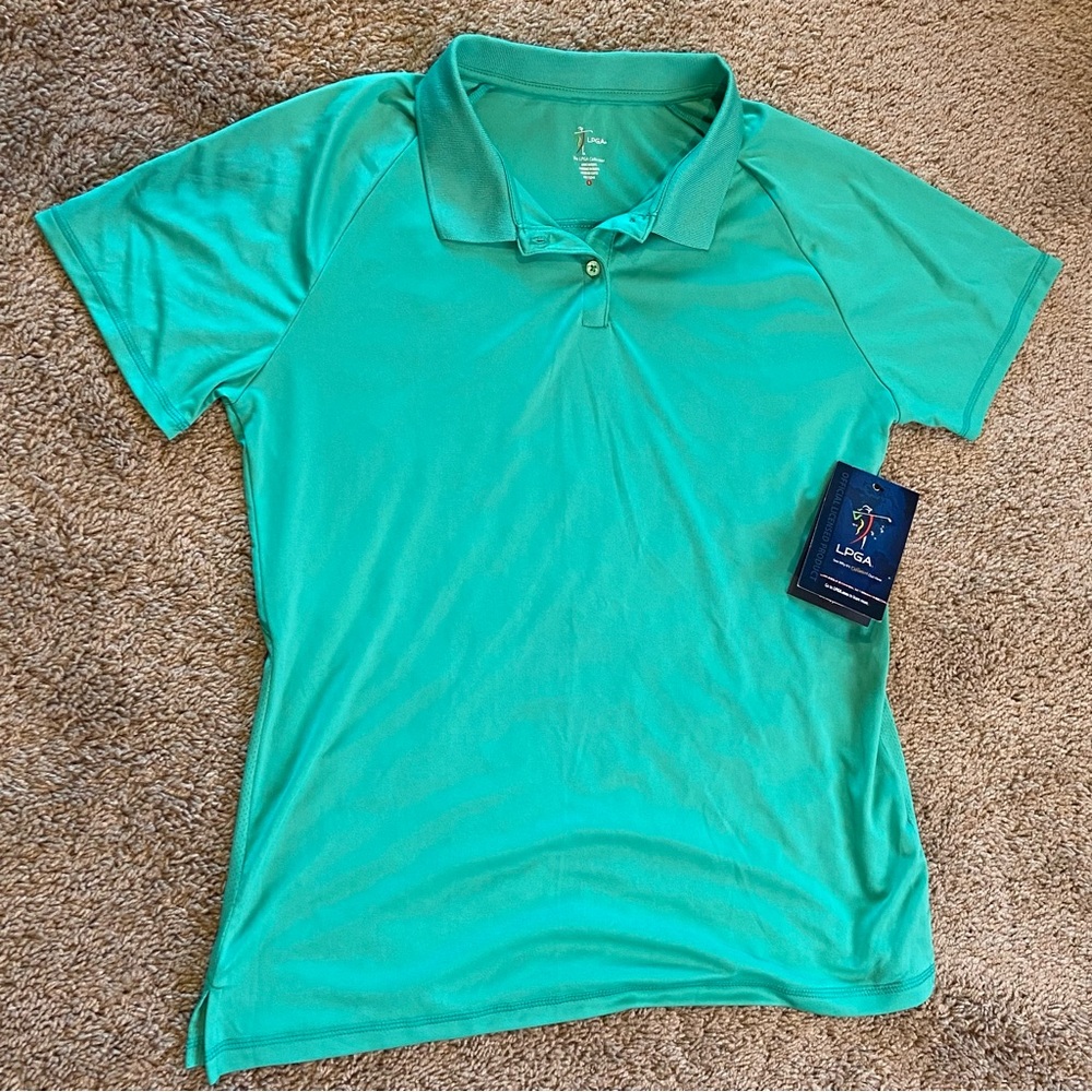 LPGA liscensed women’s golf polo Mint Green
